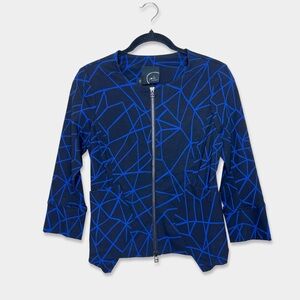 NWT PORTO SAN FRANCISCO Shortcut Jacket Size 0 (XS) Black Blue